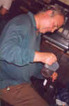 Gary bottling up at the Crown Oakengates Sept 98