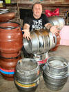 Gazza with casks in Brazen Head 150508