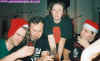 Jason, Gazza, Ding Ding and Loaf at the LS&B Party  Dec 95