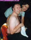 Gazza & Dai after dancing to Blyth Power at Newton Abbot BF, Sep 96