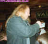 Pogo signing autographs in the Maltings, York after being made famous! Sept 96
