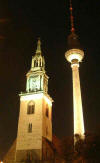 Fernsehturm and Marienkirche at Alexanderplatz