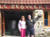 Valerie Hollows and Neil at Le Brewery, France