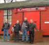 Mark Laurie, Nicky Wightman, Andy Sangster and Bobby Nattrass at the Red Shed 140304