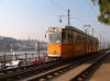 Tram by Danube Budapest 111005